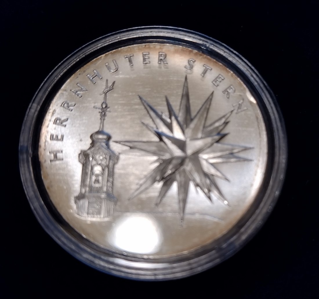  Silbermünze Deutschland, 25 Euro 2022, Weihnachtsstern   