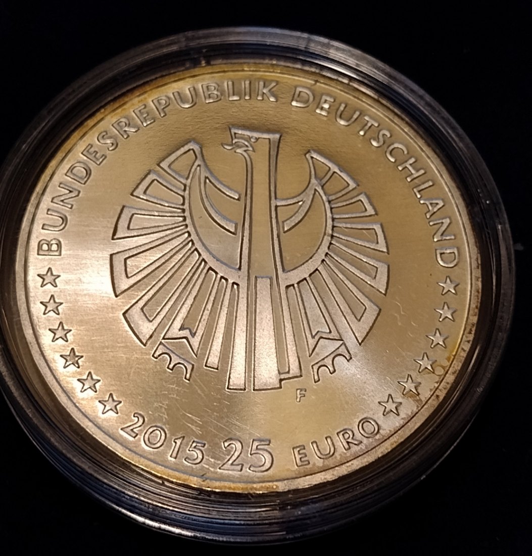  Silbermünze Deutschland, 25 Euro 2015,25 Jahre Einheit   