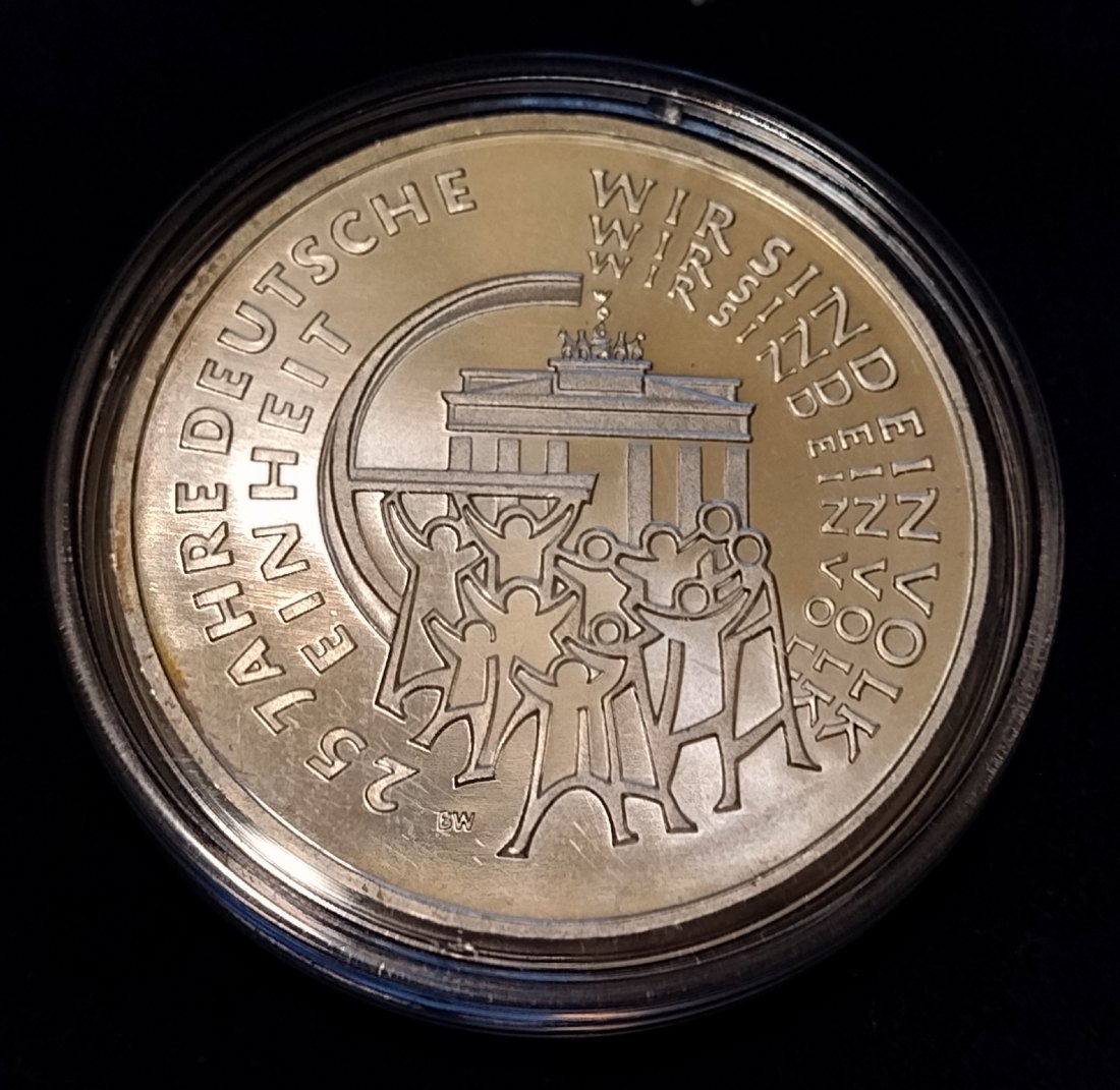  Silbermünze Deutschland, 25 Euro 2015,25 Jahre Einheit   