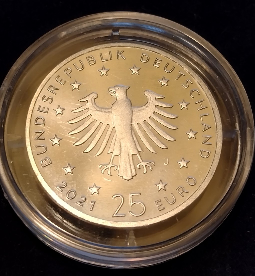  Silbermünze Deutschland, 25 Euro 2021, Christi Geburt   
