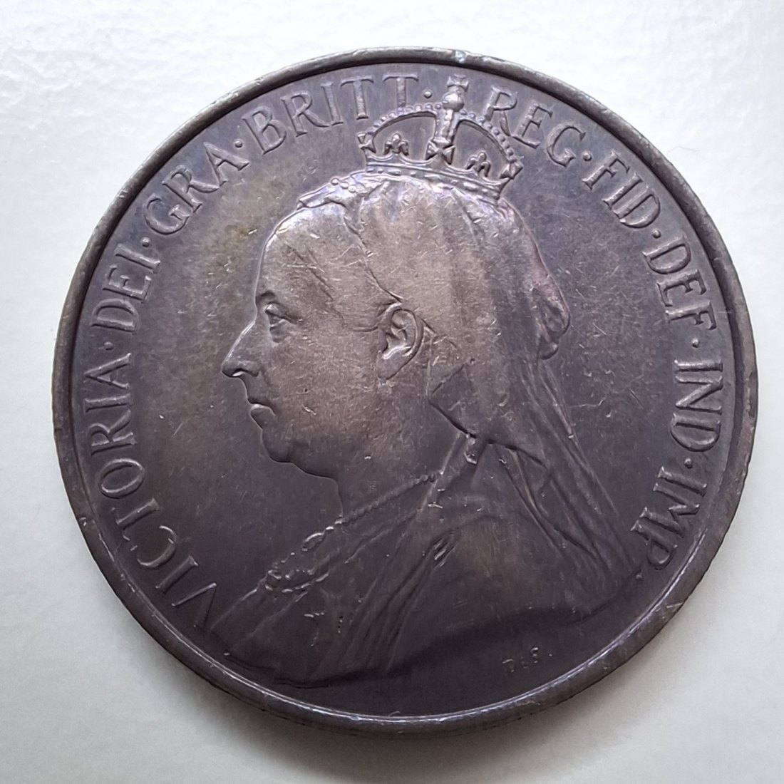  Zypern 18 Piastres 1901 Victoria Silber   