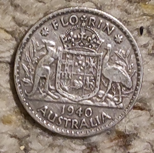  Australien 1 Florin 1940 (= 2 Schilling) SILBER, George VI.   