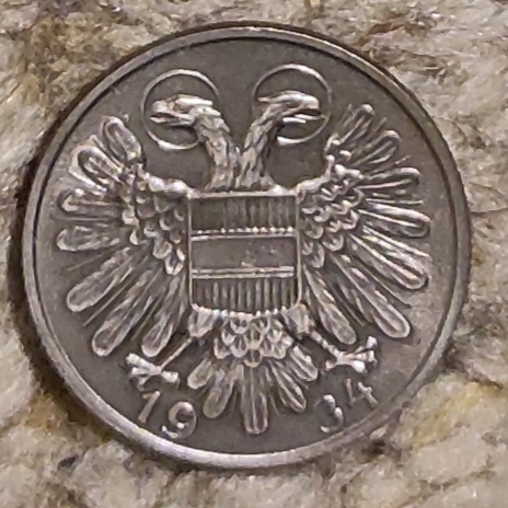  e287: Österreich 1 Schilling 1934   