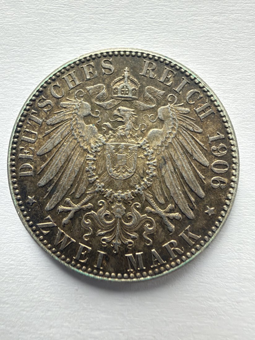 Deutsches Reich | 2 Mark | 1906 | Freie und Hansestadt Hamburg