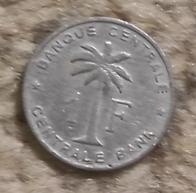  Belgisch-Kongo 1 Franc 1960, Mandatsgebiet des Völkersbundes (1952 - 1960)   