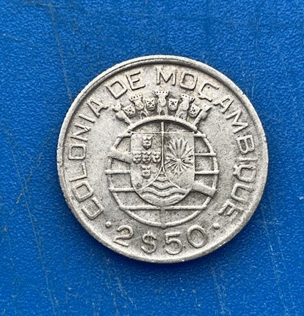  SILBER - 2,50 Escudos (2$50) 1951 Kolonialwappen  Portugal Kolonie   