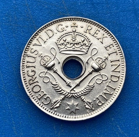  SILBER - Neuguinea 1 Schilling  1945 Territory of New Guinea George VI.   