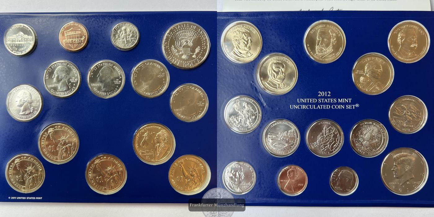  Lot: USA 2012 Philadelphia Coin set FM-Frankfurt   