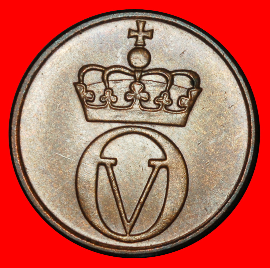  Ⰺ BIRD (1958-1972): NORWAY ★ 2 ORE 1971! OLAV V (1957-1991) DIES II C!★LOW START ★ NO RESERVE!   