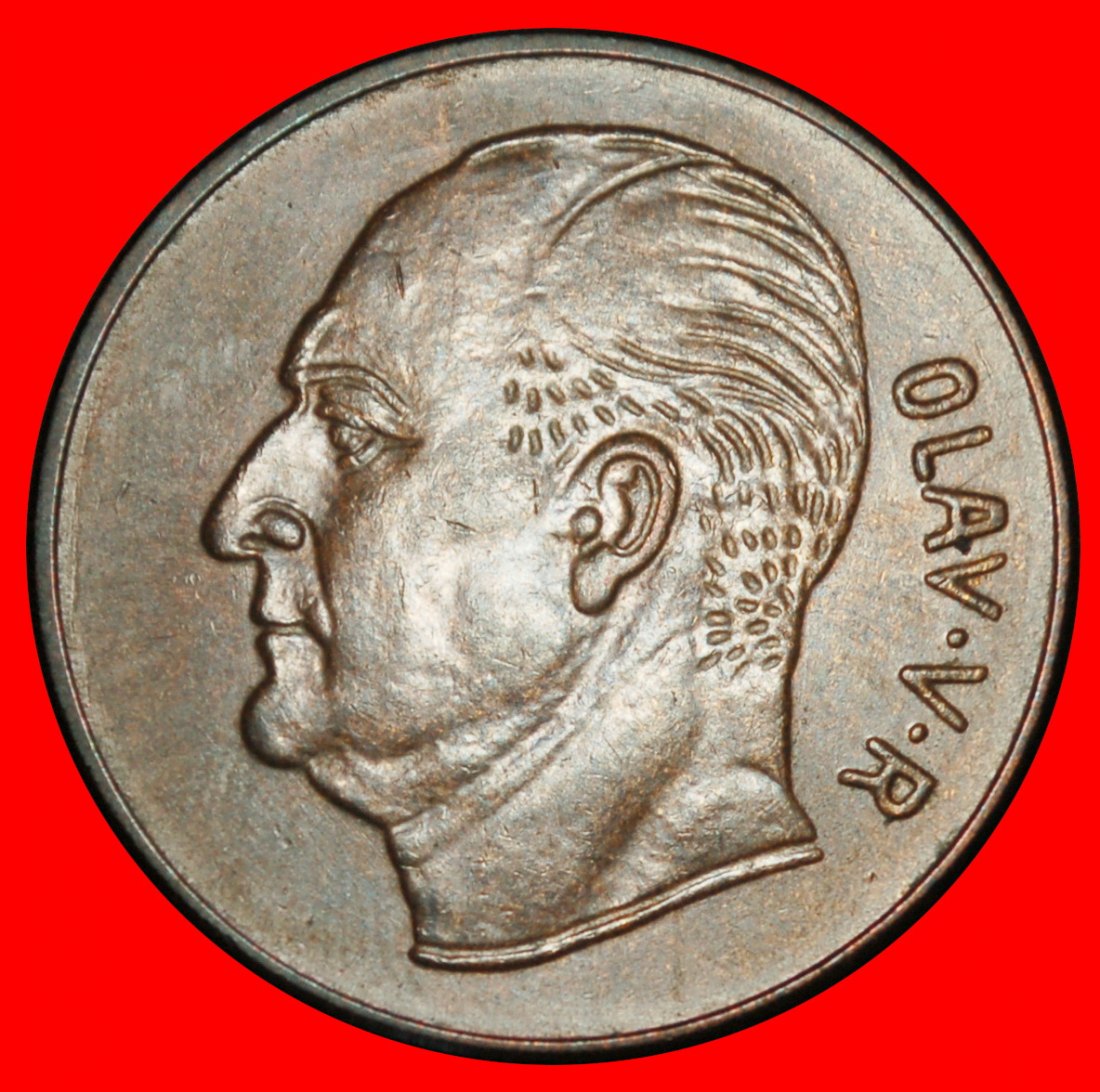  Ⰺ ELCH (1958-1973): NORWEGEN ★ 5 OERE 1972! OLAV V. (1957-1991) STEMPEL II C! ★OHNE VORBEHALT!   