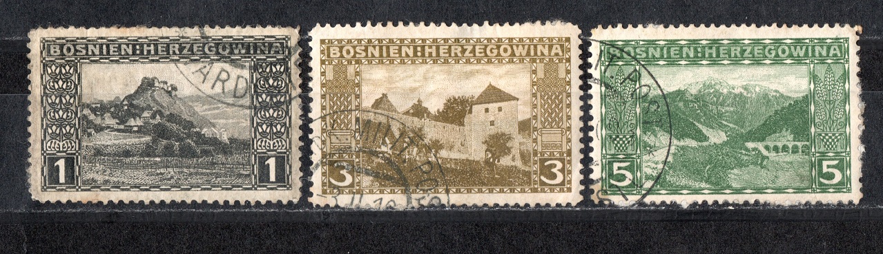  Bosnien Herzegowina Satz Sehr Alt/ Echt gelaufen/ Top Stempel/ siehe scan   