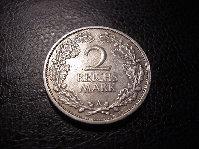 Weimarer Republik 2 Reichsmark 1926 A