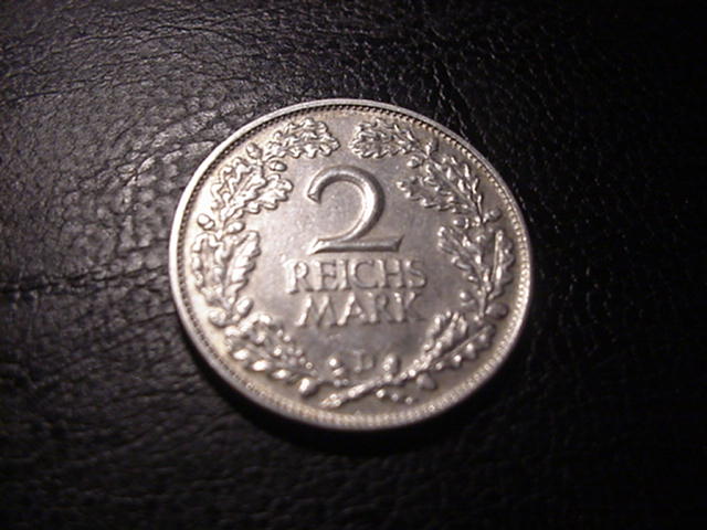 Weimarer Republik 2 Reichsmark 1925 D