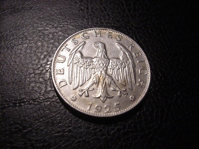  Weimarer Republik 2 Reichsmark 1925 D   