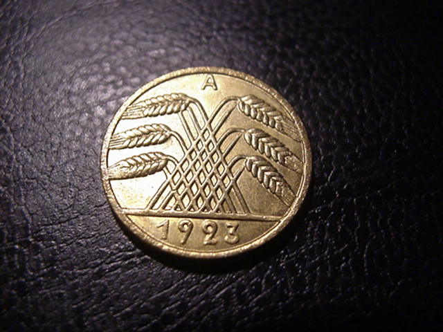  Weimarer Republik 10 Rentenpfennig 1923 A   