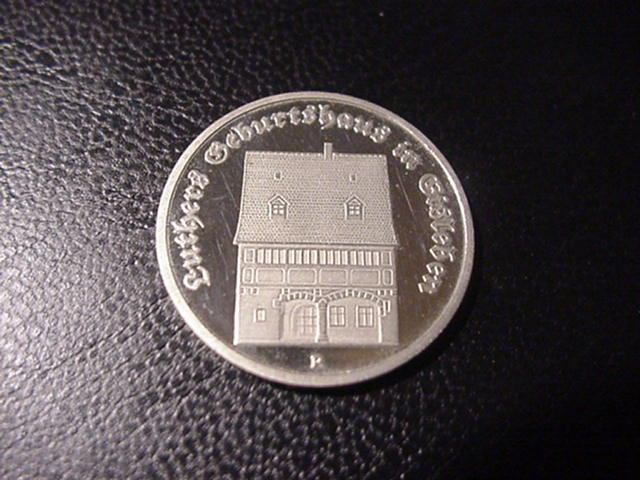 DDR 5 Mark Luthers Geburtshaus1983 Polierte Platte