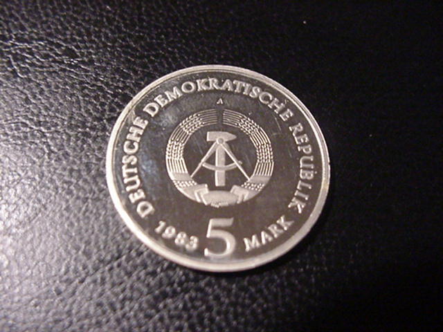  DDR 5 Mark Luthers Geburtshaus1983 Polierte Platte   