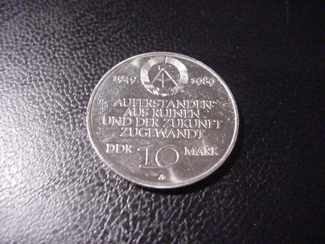  DDR 10 Mark40 Jahre DDR1989   