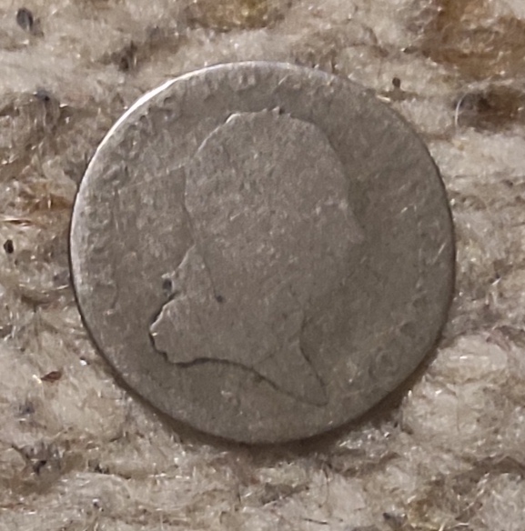  Österreich 3 Kreuzer 1818, SILBER, Franz II., stark abgegriffen   