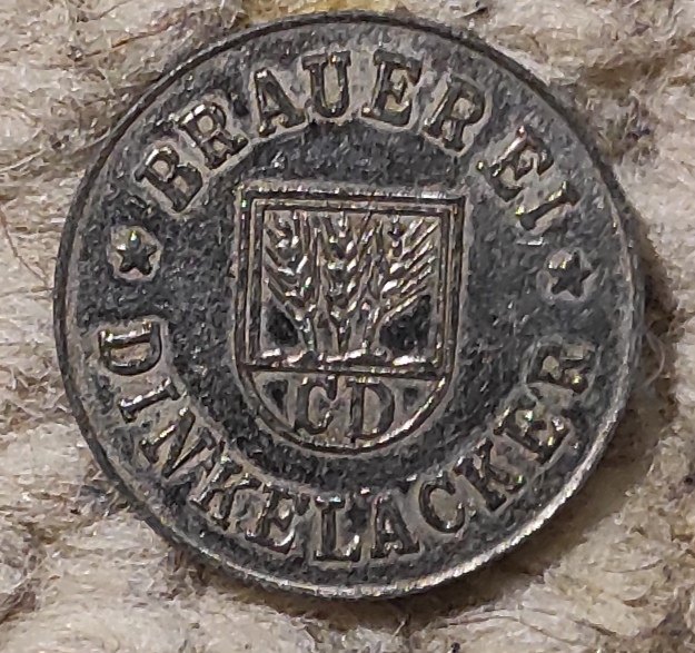 z101: Deutscher Bier Token Dinkelackerbrauerei Stuttgart   
