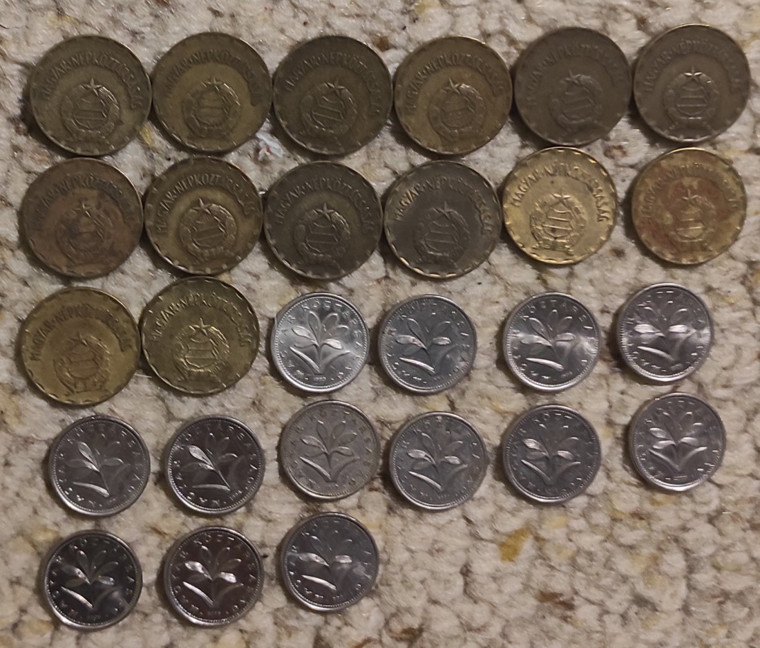  Set 088: Ungarn Münzlot mit 27 x 2 Forint Stücken verschiedener Prägejahre   
