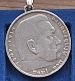  Deutsches Reich, 5 Reichsmark, 1936 Paul von Hindenburg gehenkelt Silber   