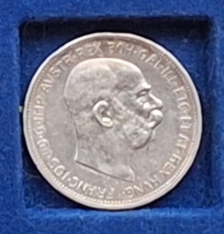 Österreich/Ungarn 2 Kronen 1912 Kaiser Franz Joseph I Silber   
