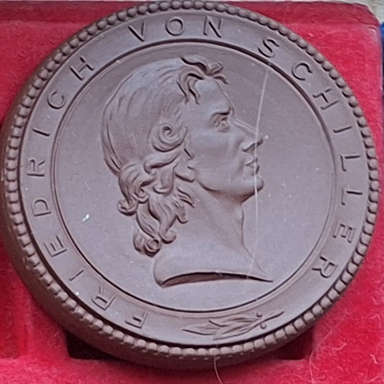  Deutschland Porzellanmedaillie Meissen Friedrich Schiller   