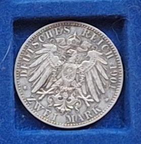  Deutsches Kaiserreich. 2 Mark. 1901 200 Jahre Preussen Silber   