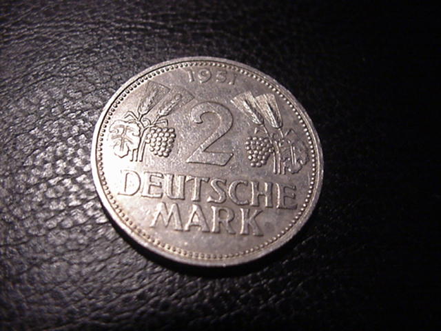 BRD Ähren und Trauben 2 DM 1951 G