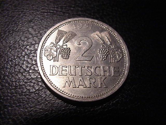  BRD Ähren und Trauben 2 DM 1951 J   