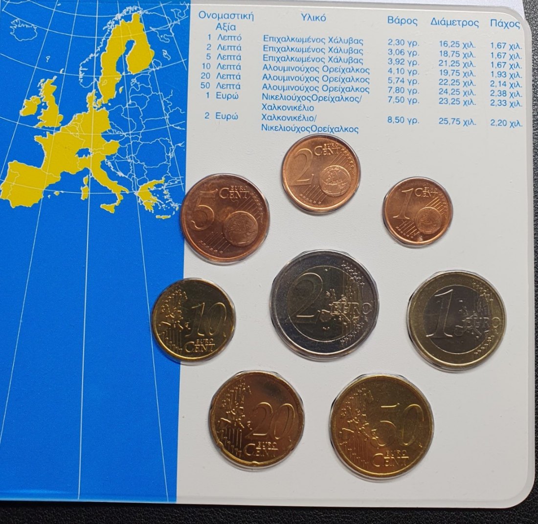  Griechenland KMS von 2002 Nennwert 3,88€ -- Original Blister   