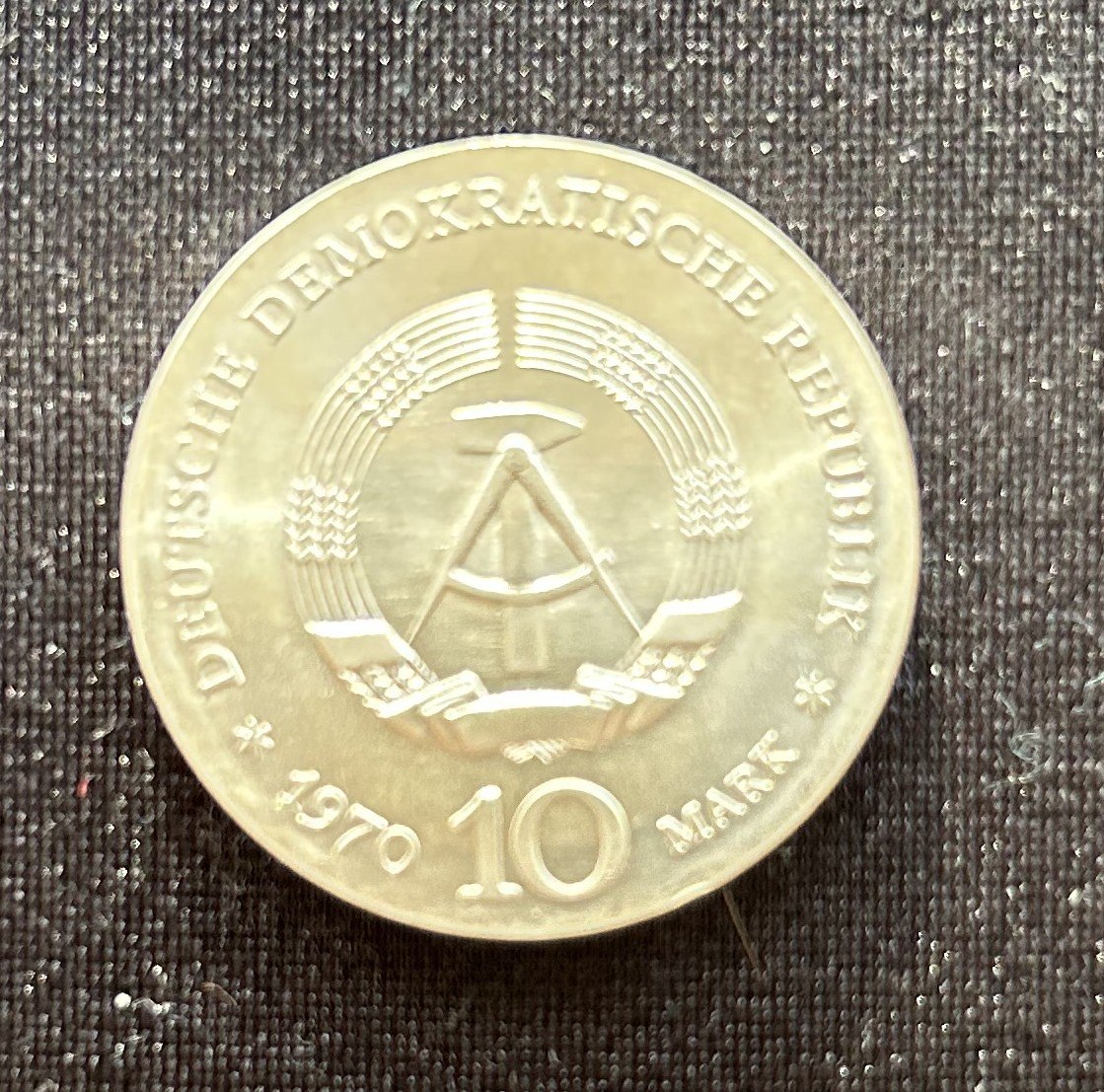  DDR, 10 Mark, 1970 , 200. Geburtstag von Ludwig van Beethoven   