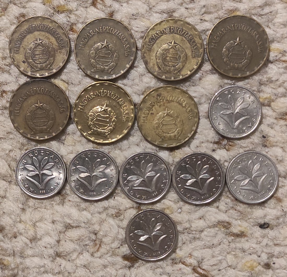  Set 026: Ungarn Münzlot mit 14 x 2 Forint Stücken   