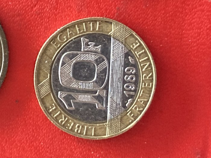 Münze Münzen Umlaufmünze Frankreich 10 Francs 1989