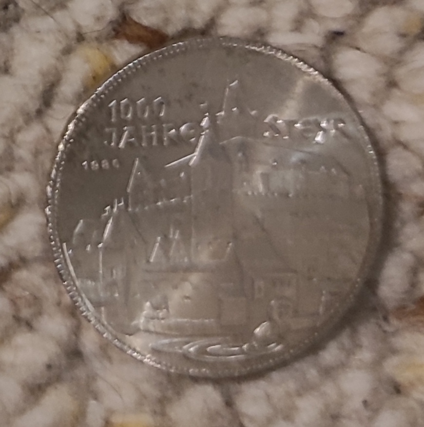  Österreich 500 Schilling 1980, SILBER, 1000 Jahre Steyr   