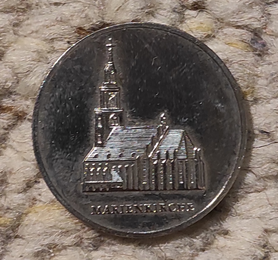  z109: DDR Gedenkmünze Berlin Hauptstadt der DDR - Marienkirche 1984-1985   