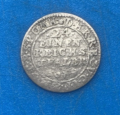  Brandenburg Preussen Halberstadt 1/24 Taler 1679 Friedrich Silbermünze   