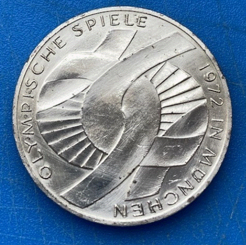  Deutschland 10 Deutsche Mark 1972 D XX. Olympische Sommerspiele, München 1972   