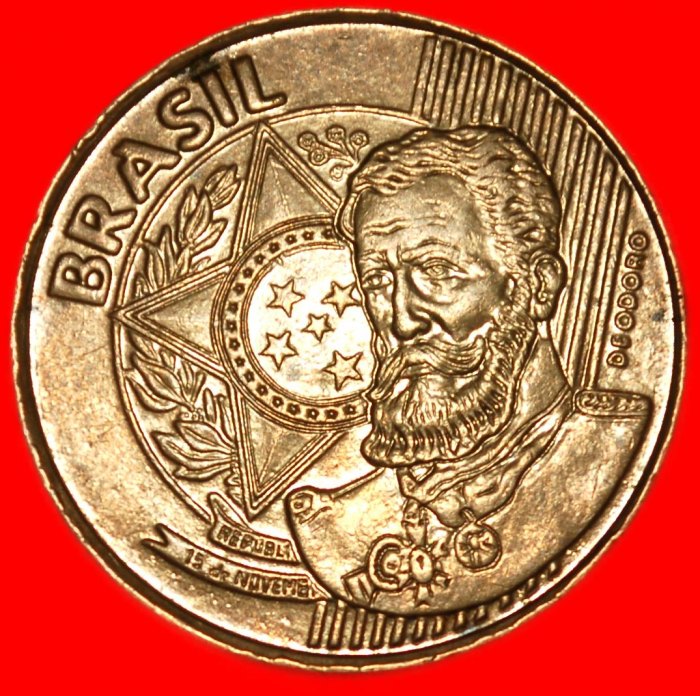  Ⰺ SÜDKREUZ (1998-2025): BRASILIEN★25 CENTAVO 2009 STEMPEL II B! DEODORO (1827-1892)★ OHNE VORBEHALT!   