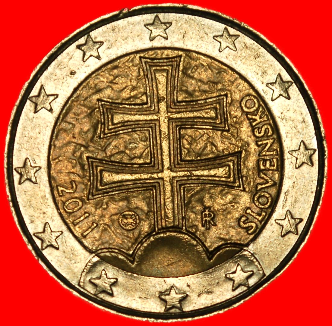 Ⰺ 3 SCHÜGEL (2009-2026): SLOWAKEI ★ 2 EURO 2011 STEMPEL I r3!★OHNE VORBEHALT