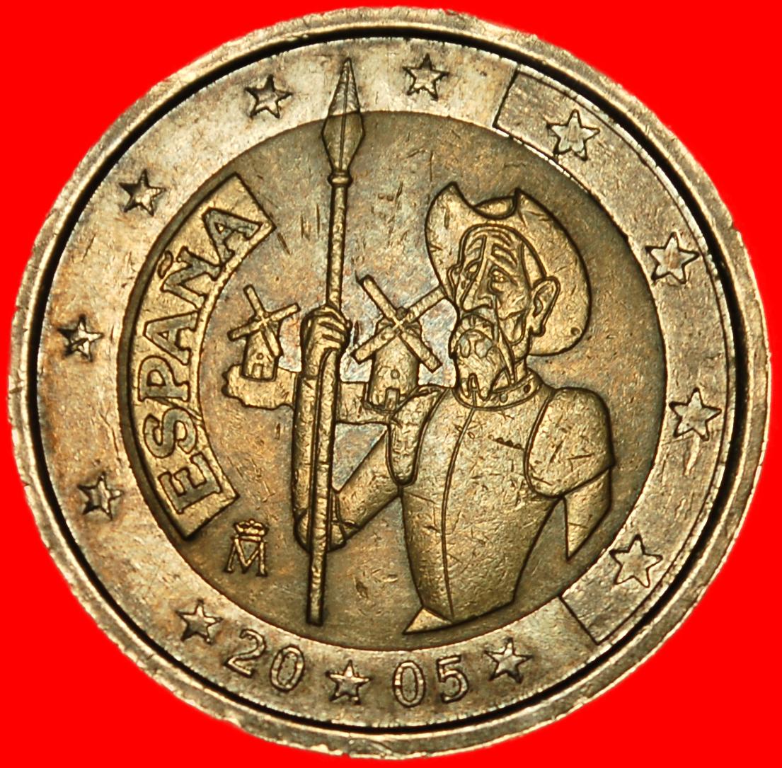 Ⰺ JUAN CARLOS I (1975-2014): SPAIN ★ 2 EUROS 1605-2005 DON QUIXOTE! ★LOW START★NO RESERVE!