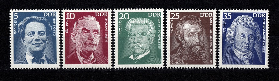  DDR 1975 Mi. 2025-2029 Kompl.-Satz **Postfrisch   