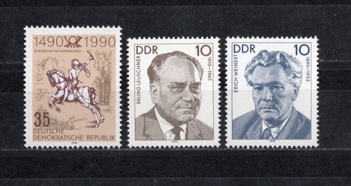  DDR 1990 Mi. 3299-3301 Kompl. **Postfrisch   