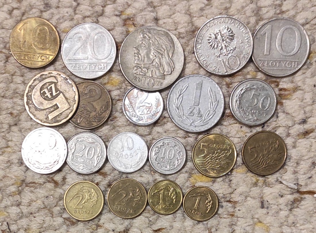  Set 142: Polen Münzlot mit 20 verschiedenen Münzen   