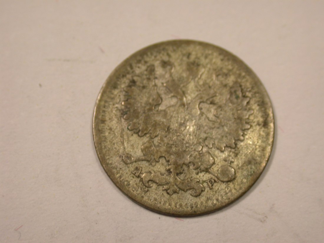  K05  Russland/UDSSR  5 Kopeken  1903  Belegstück Druckstellen   Silber   Originalbilder   