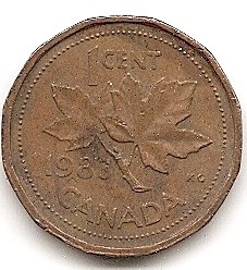  Canada 1 Cent 1983 #195   