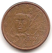  Frankreich 1 Eurocent 2004 #249   