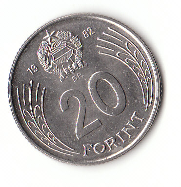  20 Forint Ungarn 1982 (F145)b.   