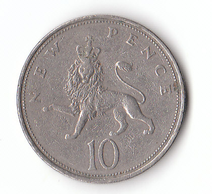  10 new Pence 1968 (F332)b.   